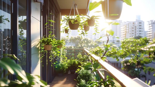 Hang your plants in style: balcony hanging planters